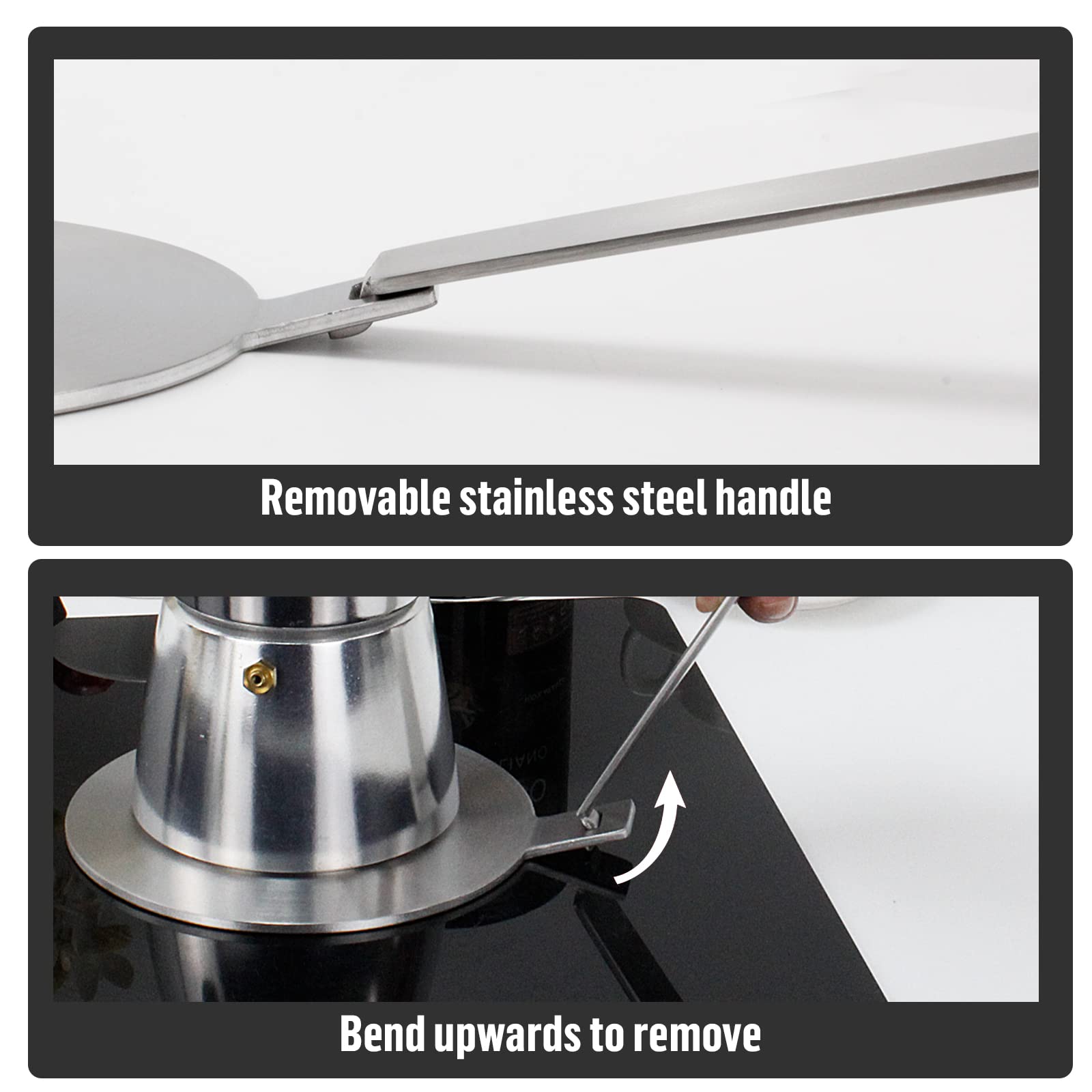 FLOVIA COOK BY NATURE plate on induction hob enabling non‑induction pan use