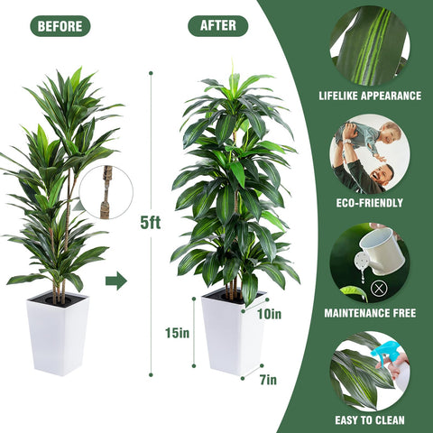 FLOWORLD white planter profile emphasizing weighted, modern base