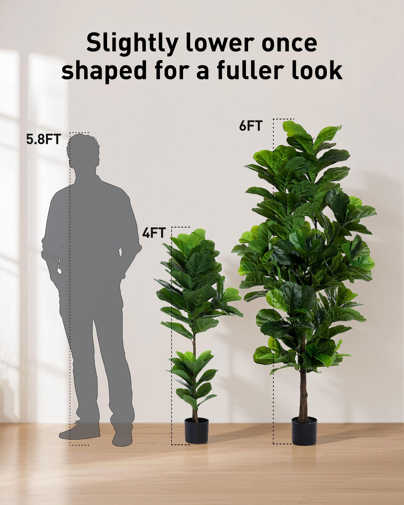 FLOWORLD fiddle leaf fig on covered patio offering year-round outdoor accent