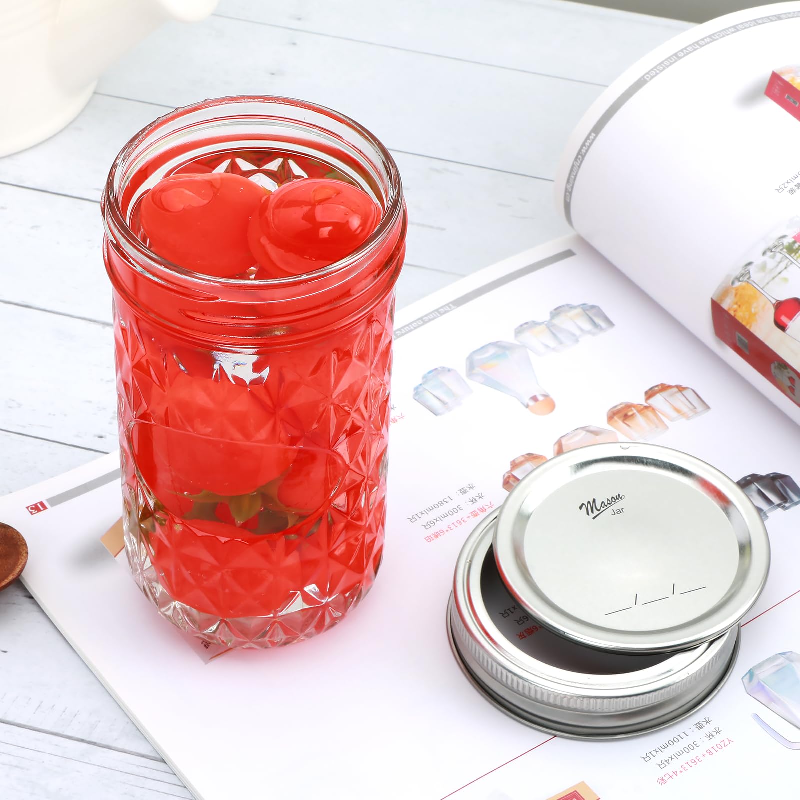Flrolove jar used as a candle demonstrating DIY craft potential