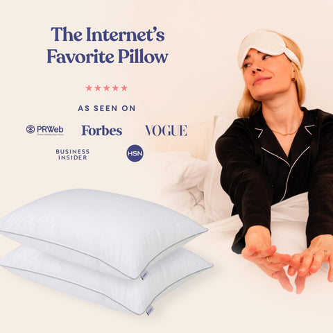 FluffCo cotton shell close-up shows breathable fabric and cooling benefit