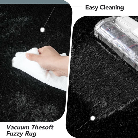 Fluffyrug folded to show thickness and easy storage benefit