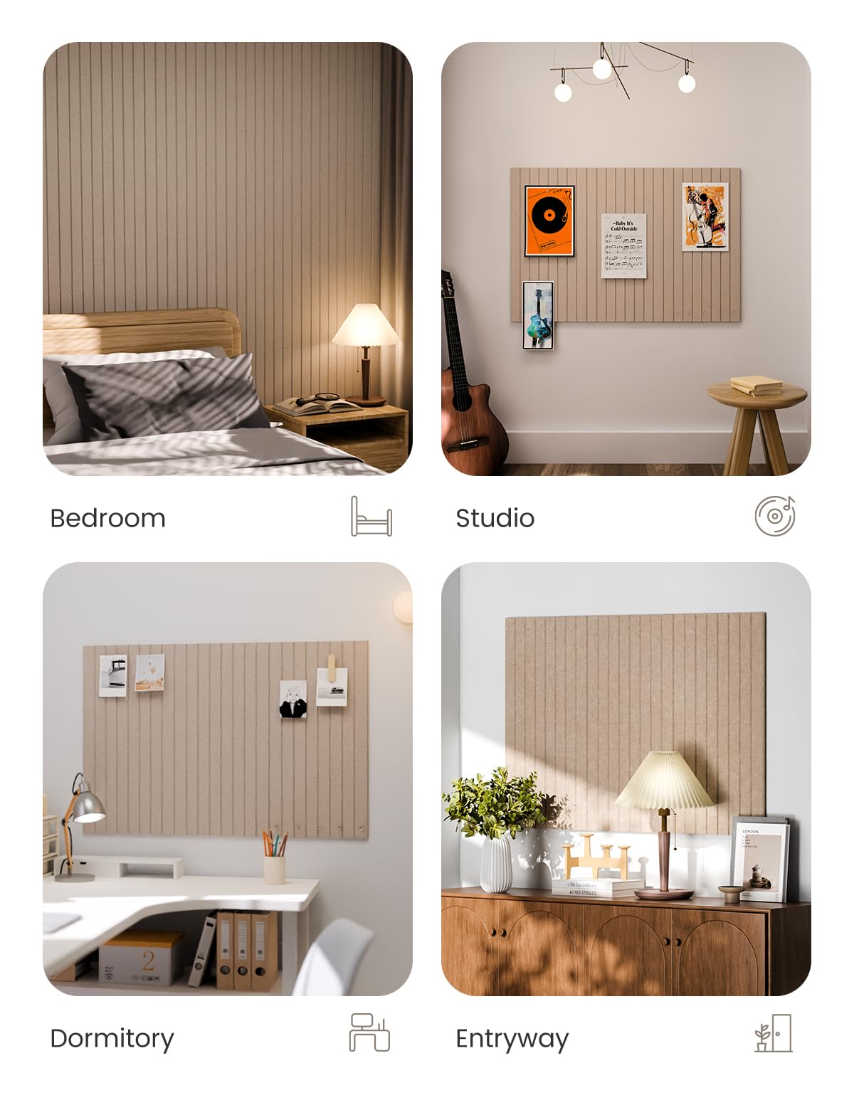 Fluxynara acoustic setup demonstrating high NRC sound absorption benefits