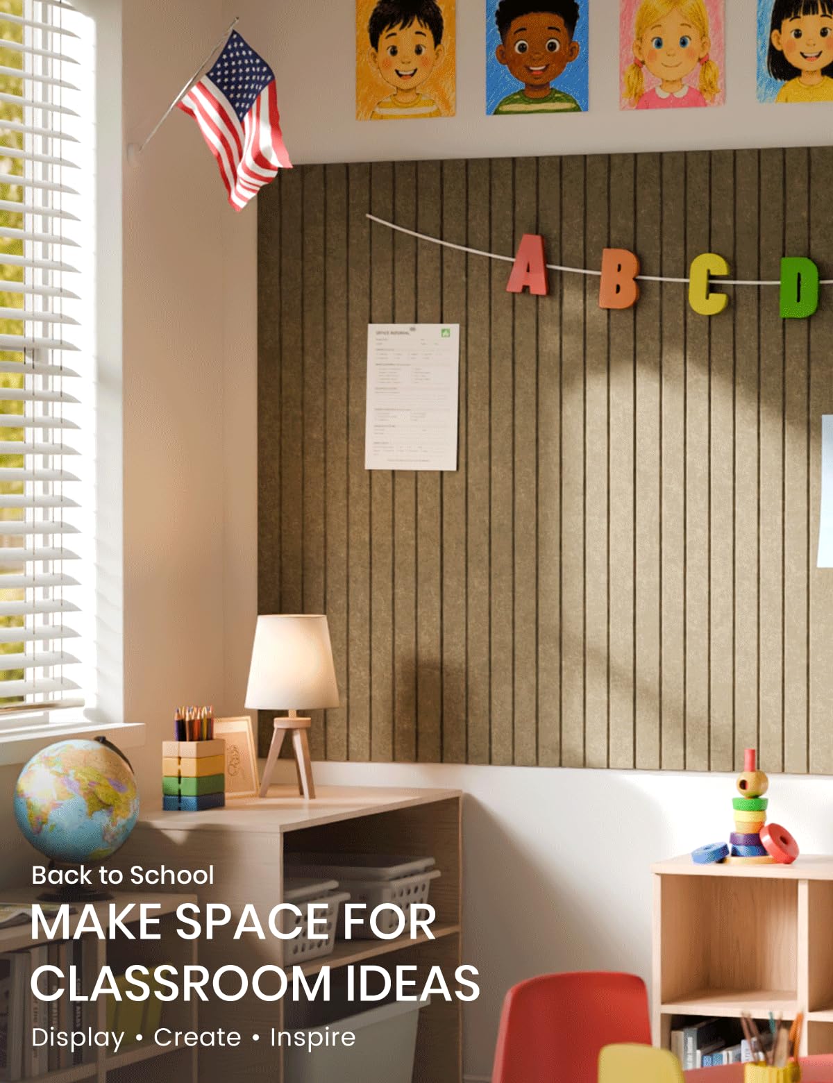 Fluxynara adhesive tabs detail showing secure, damage-free wall mounting benefit