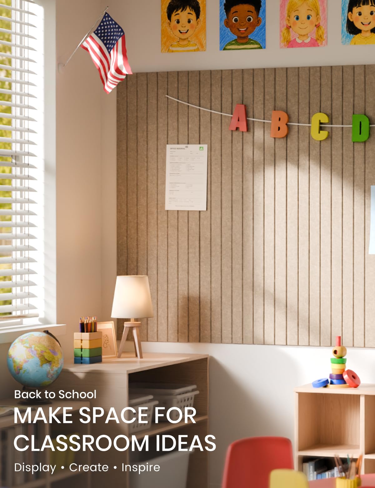 Fluxynara adhesive tabs included for secure, damage-free hanging