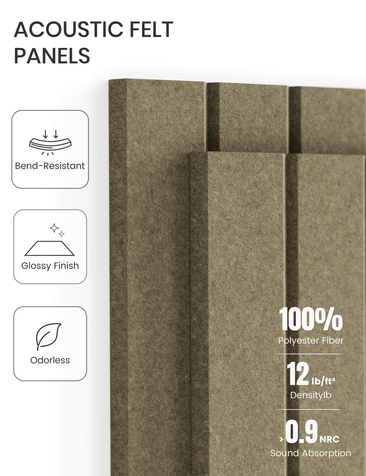 Fluxynara tile edge showing 9mm thickness for firm, sag-resistant backing benefit