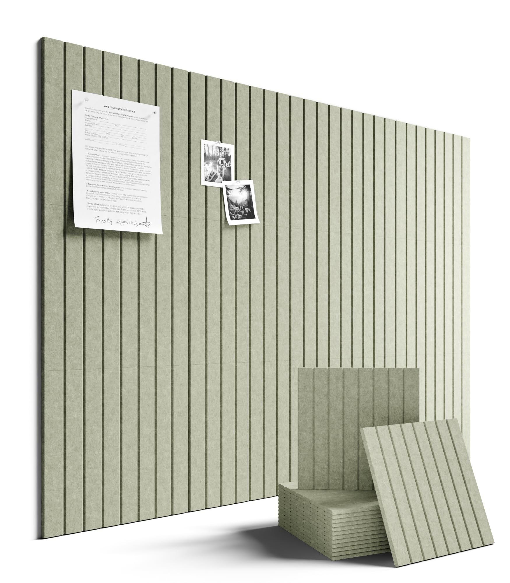 Fluxynara front packaging in sage showing tiles and included accessories for instant setup