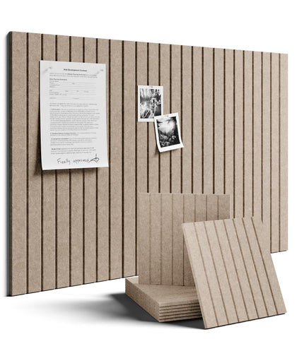 Fluxynara front view showing taupe six-tile board and neat edges for easy mounting