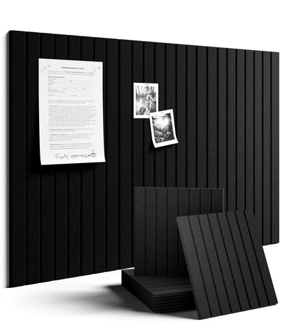 Fluxynara front view black felt board showing organized workspace benefit