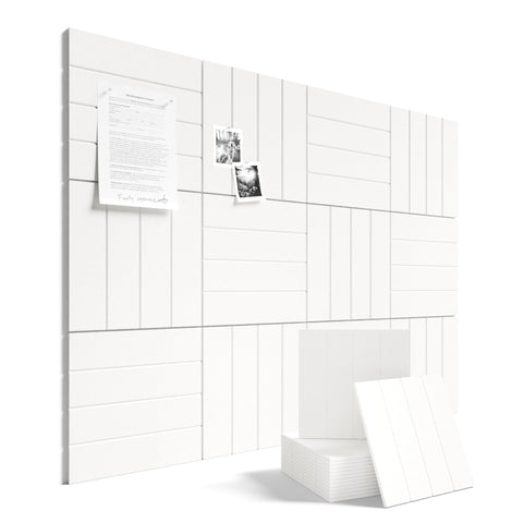 Fluxynara front view of milky white tile set showing clean contemporary board