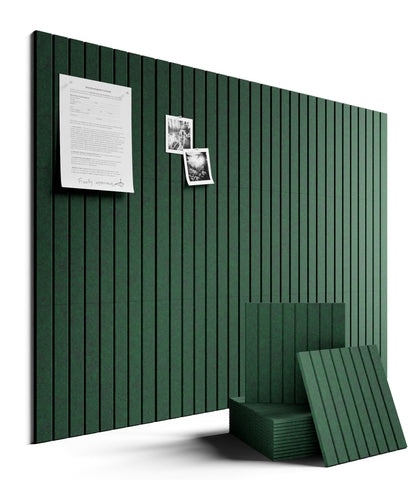 Fluxynara front view pine green bulletin board showing clean display surface and color