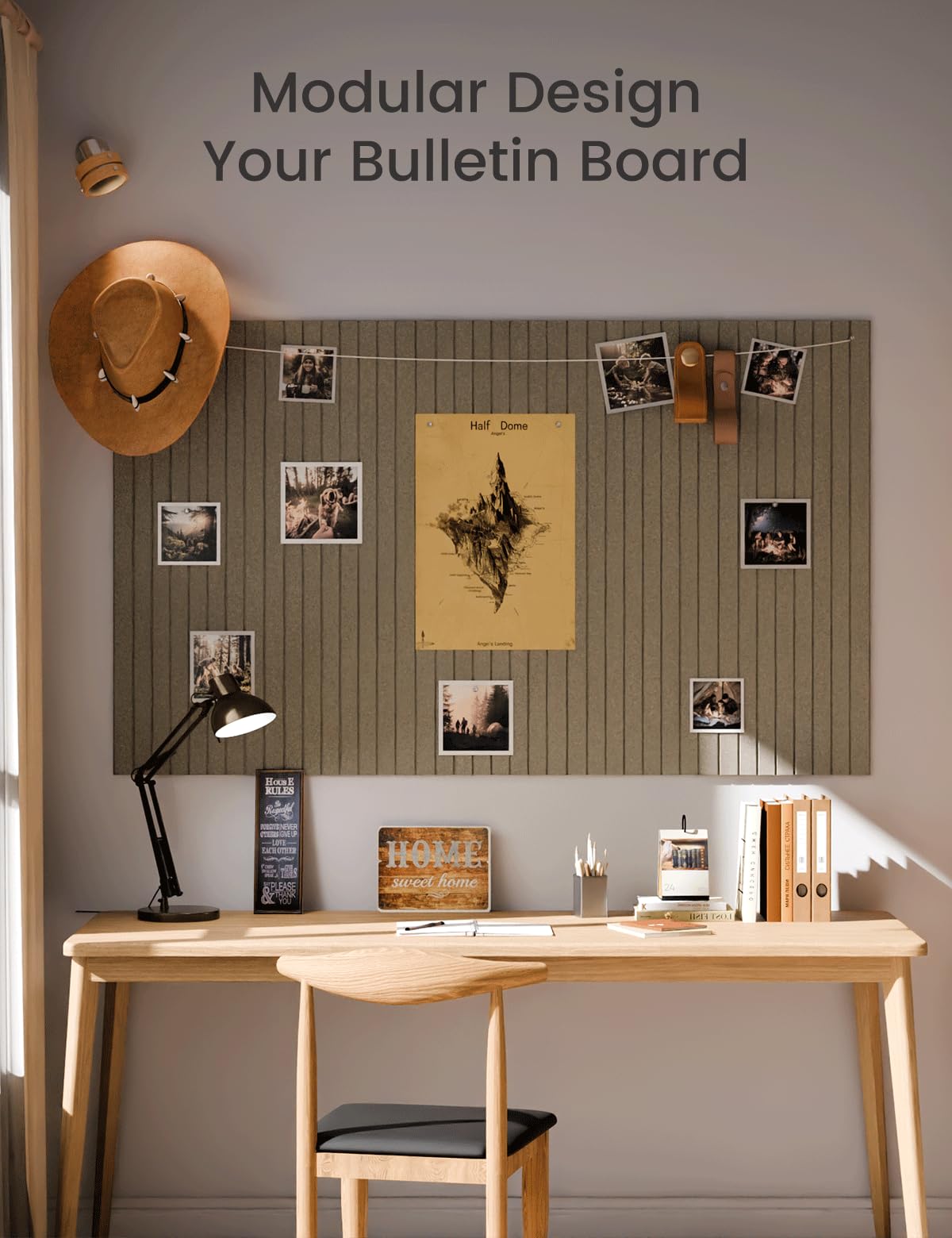 Fluxynara in home office with notes showing improved focus and organization benefit