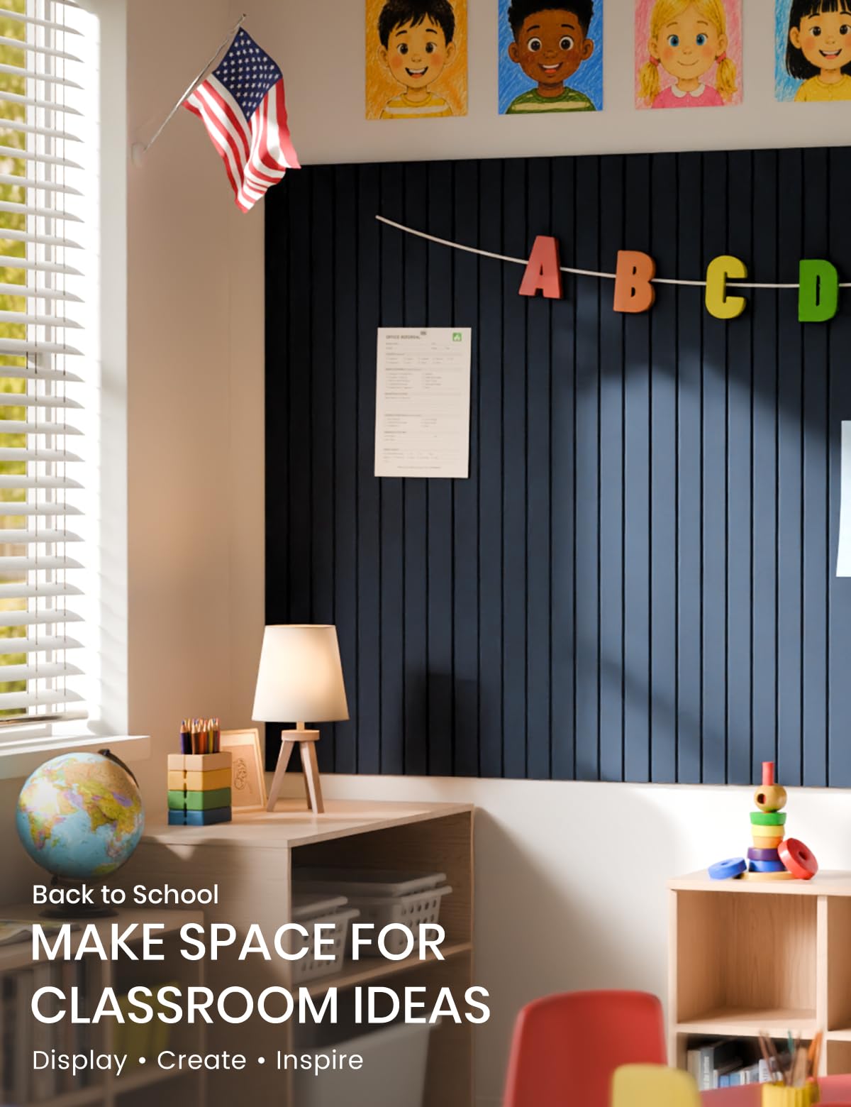 Fluxynara mounted in home office with notes demonstrating organized workspace benefit