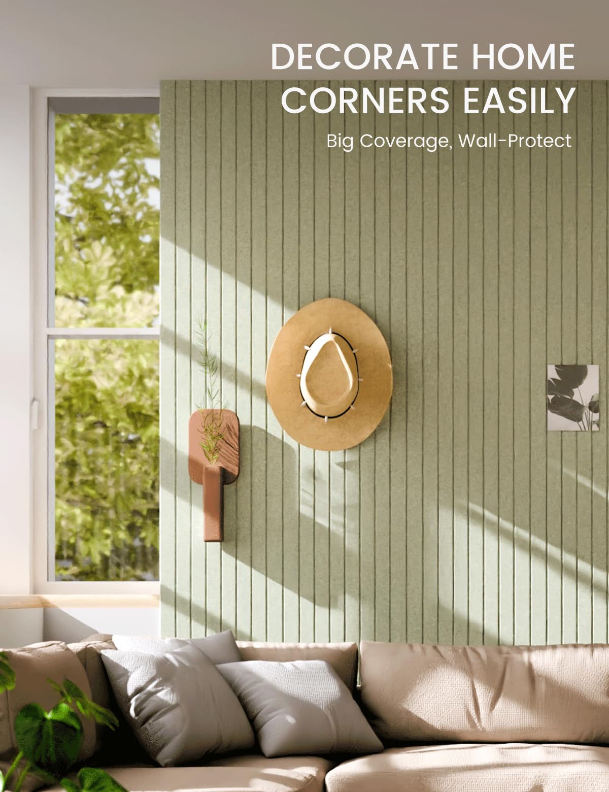 Fluxynara board installed in a home office to reduce echo and tidy notes visually