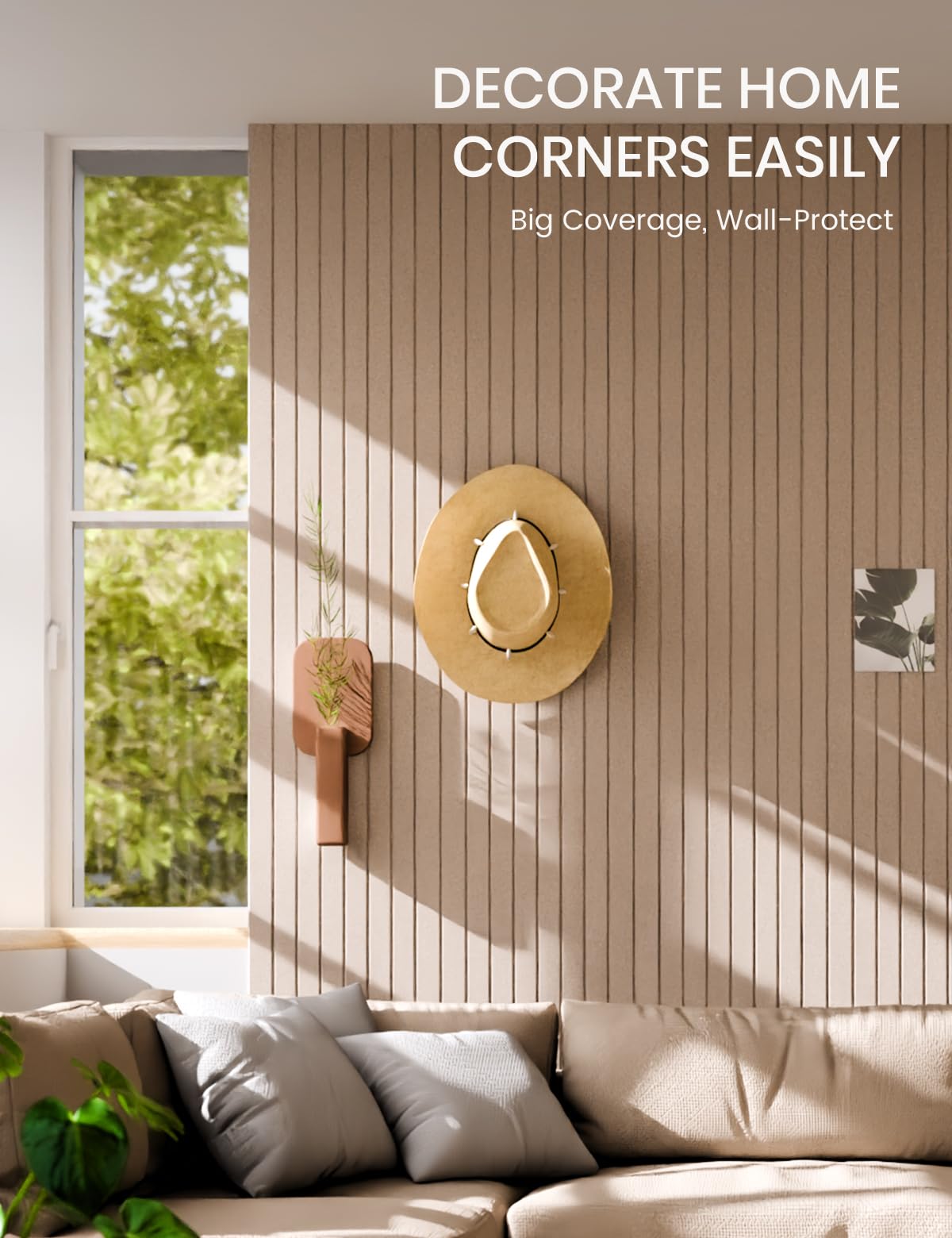 Fluxynara mounted in a home office reducing echo and improving concentration