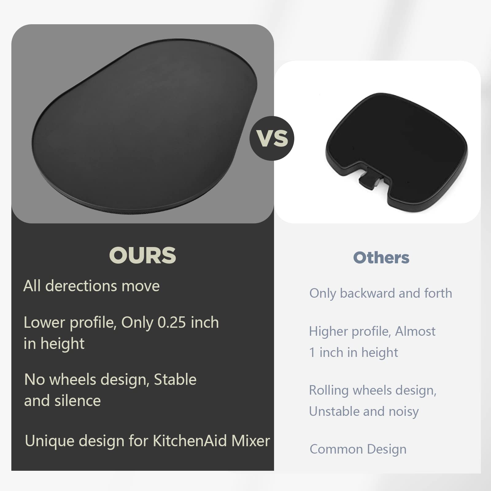 Flyisland tray styled on countertop saving space and protecting surface