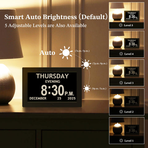 FLYRUIT on bedside table supporting routines and gentle wake reminders
