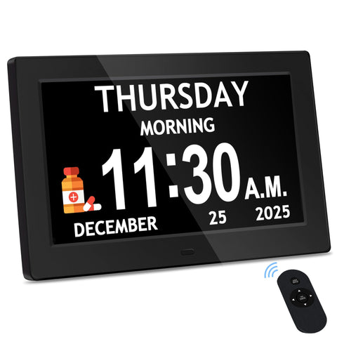 FLYRUIT front display showing day date and large time for effortless reading