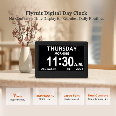 FLYRUIT side profile wall mounted demonstrating slim installation benefit