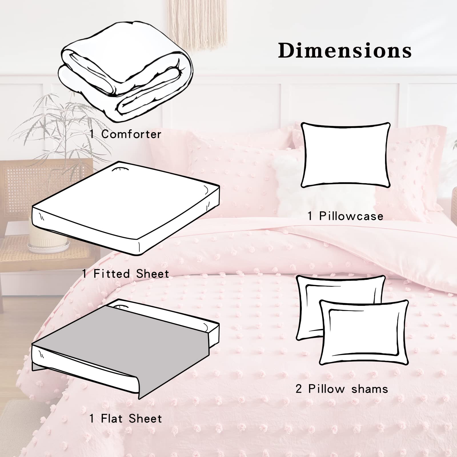 Flysheep flat sheet layered under comforter illustrating complete set and tidy presentation