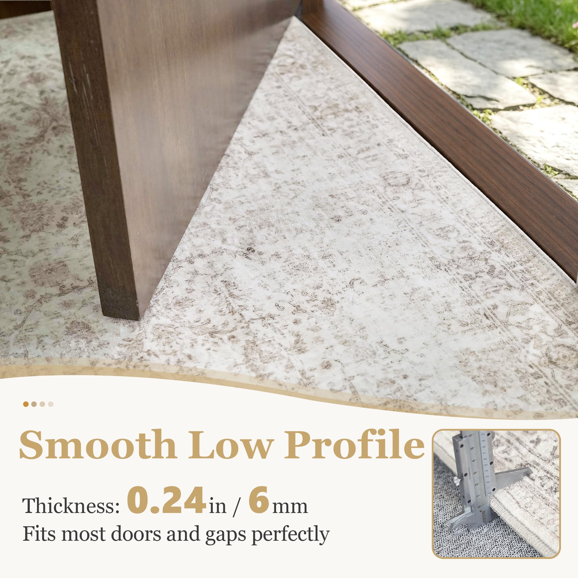 FMFUNCTEX underside showing TPE rubber backing for slip resistance and floor protection