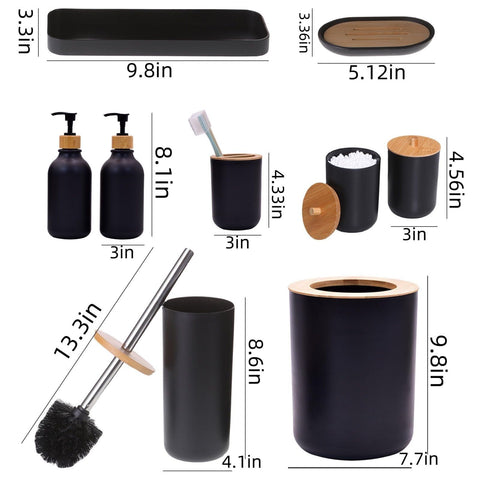 FNGJMJG toilet brush beside can for effective corner cleaning