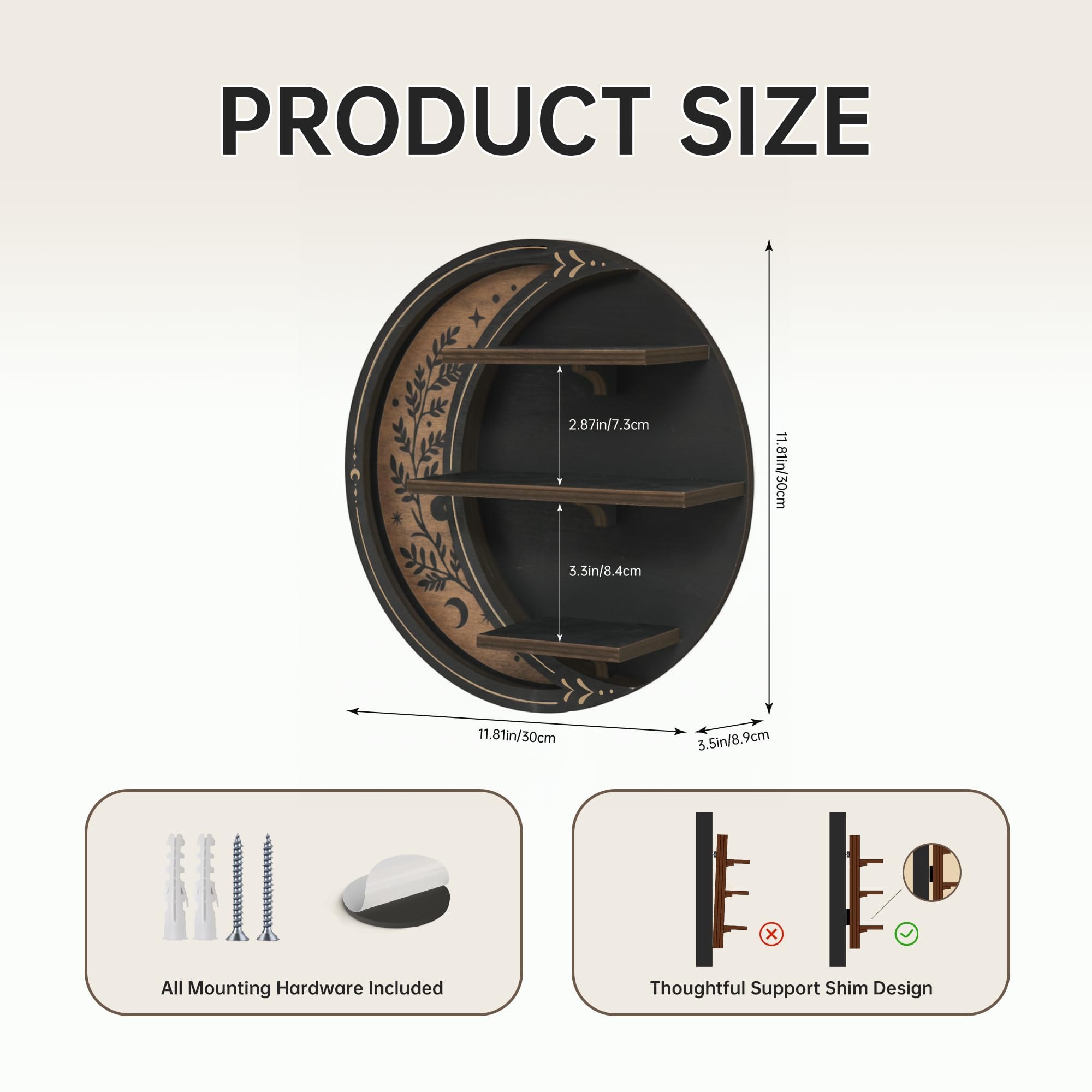 FNYDOX side profile highlighting shelf depth and sturdy tabletop advantage