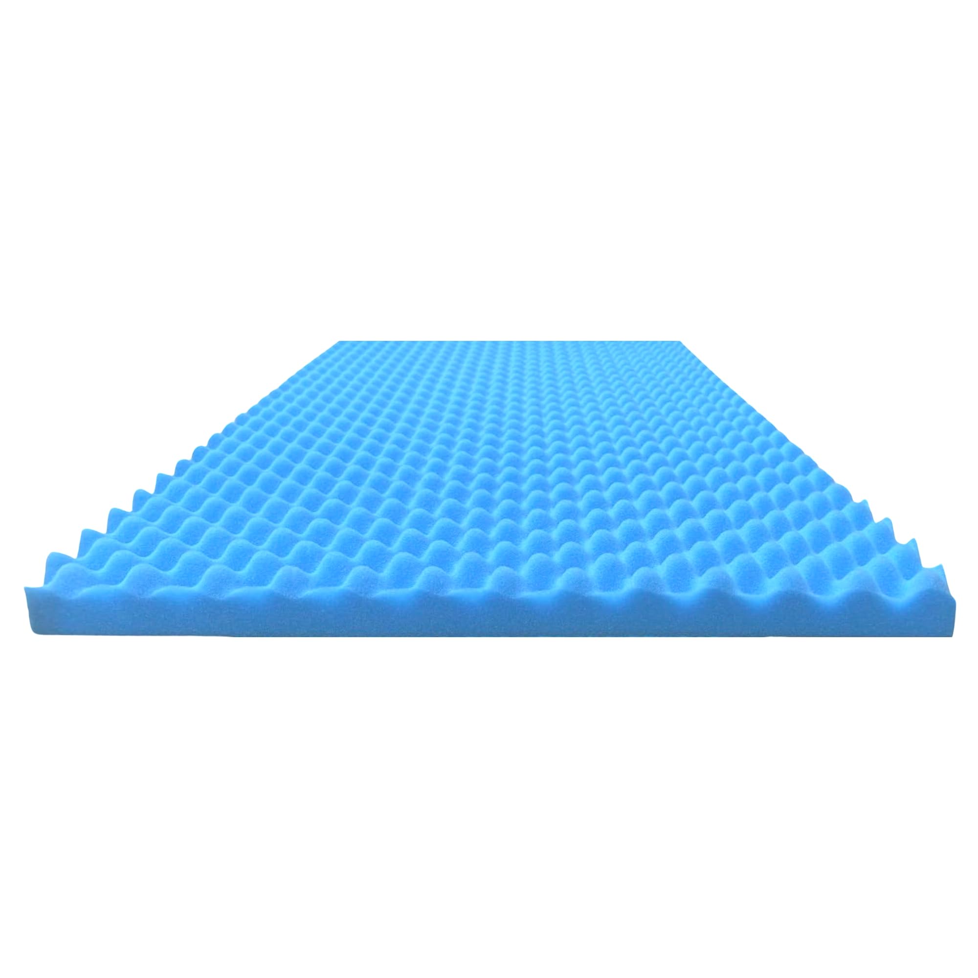 Foam Global front view of topper showing full hospital-size profile and easy placement