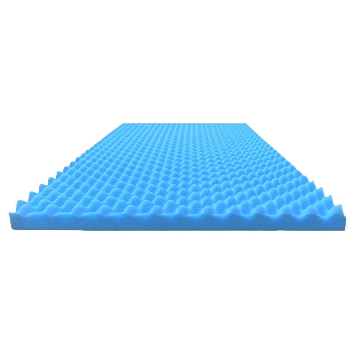 Foam Global front view of topper showing full hospital-size profile and easy placement