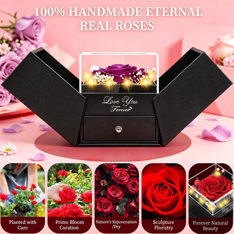 FOCIE rose on bedside table creating a romantic room accent