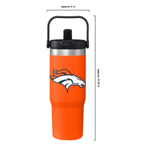 FOCO Denver Broncos ergonomic top handle detail for comfortable carrying