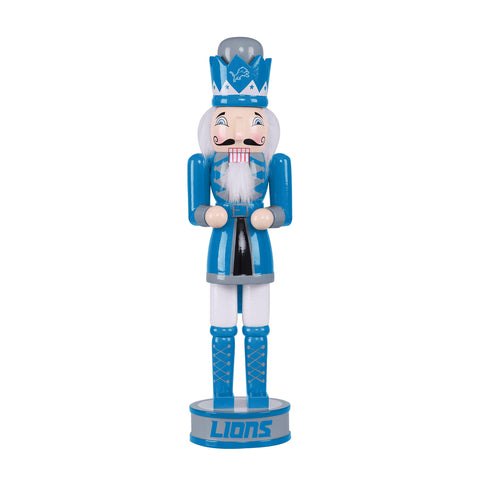 FOCO Detroit Lions front view showing full nutcracker and team pride