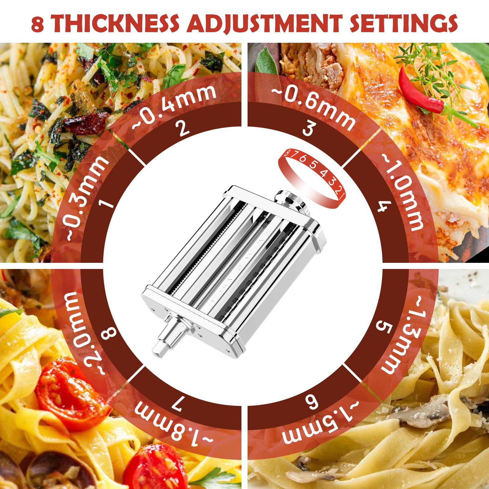FOCOllK cutters detail showing sharp stainless blades for precise noodles