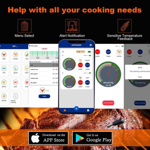 FodoThrem on backyard grill showing wireless monitoring convenience