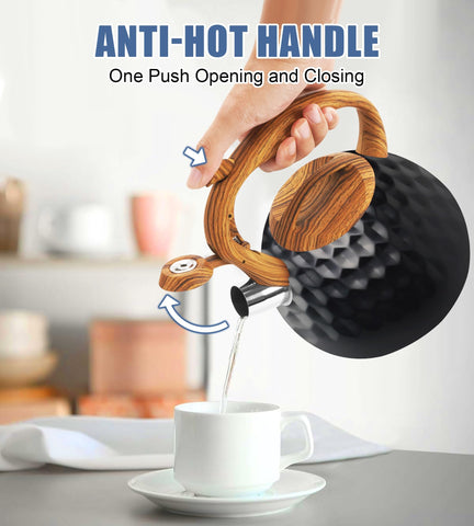 foedo open lid revealing interior and water level guide for accurate use benefit