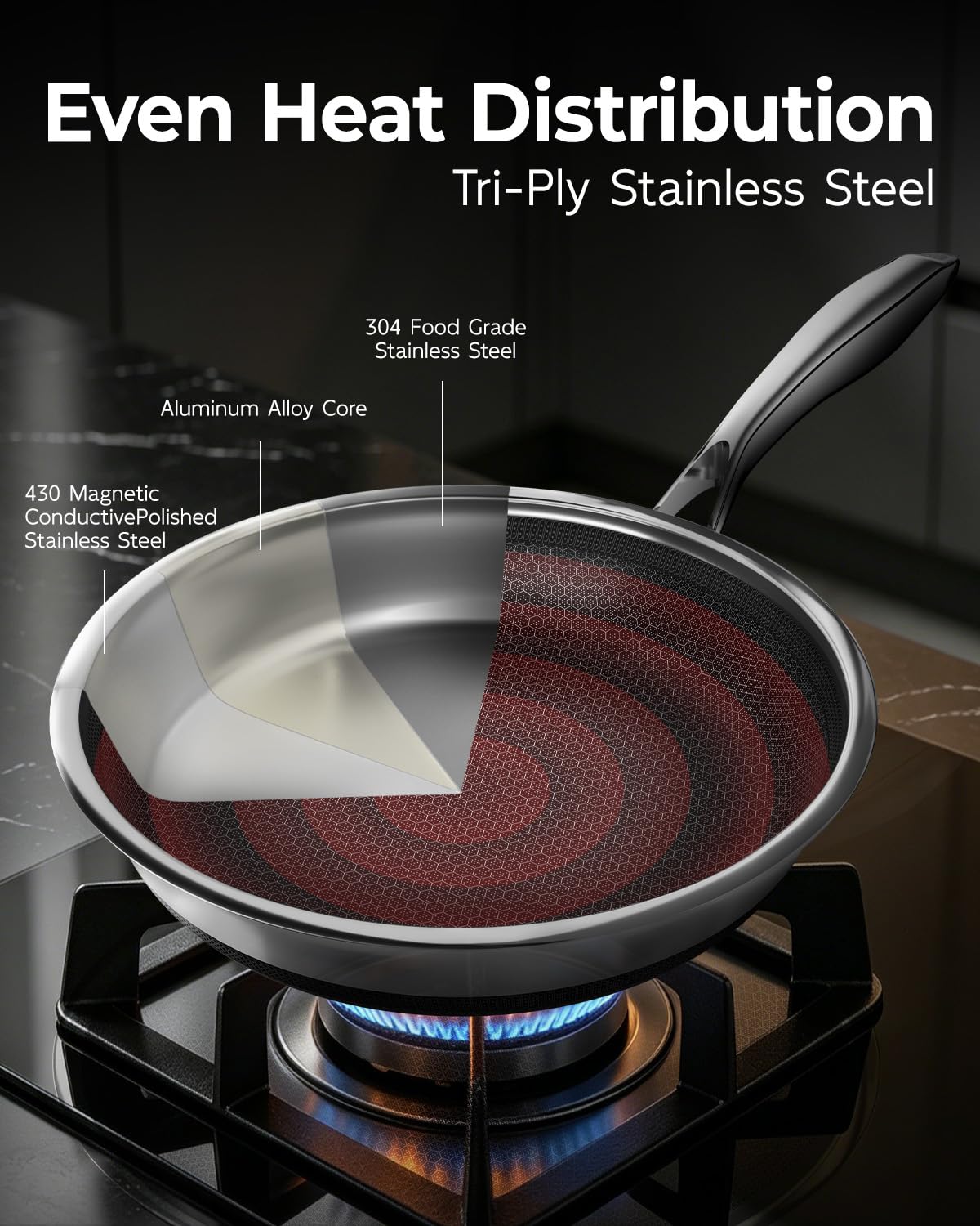 FogDream close-up of honeycomb hybrid surface illustrating nonstick release