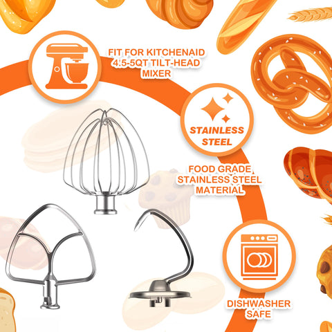 FOKIEE wire whip close-up showing stainless steel wires for faster aeration and volume