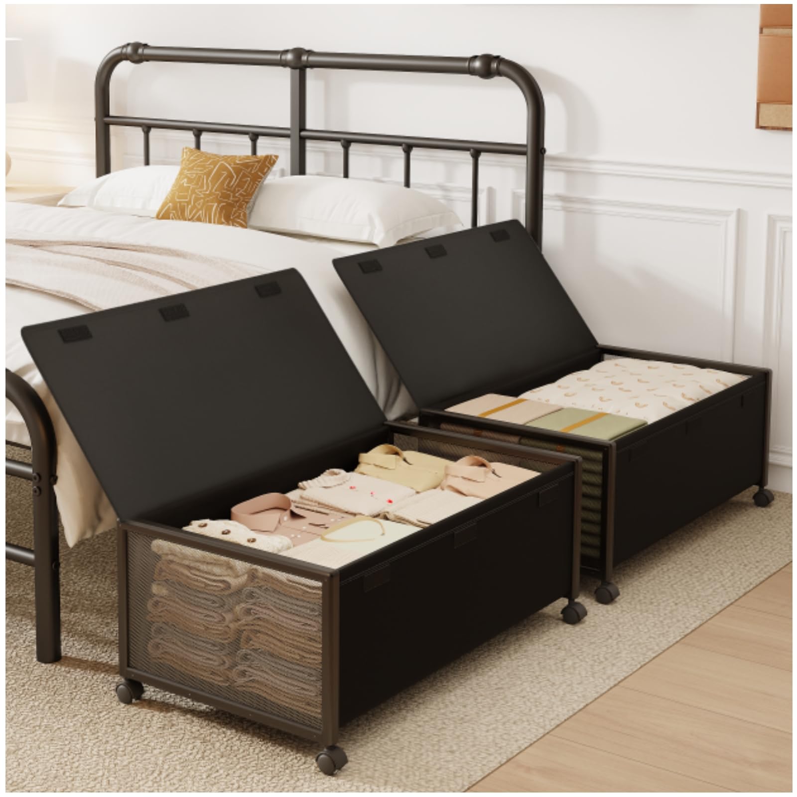Fokyfok front view of two containers showing compact storage and increased capacity