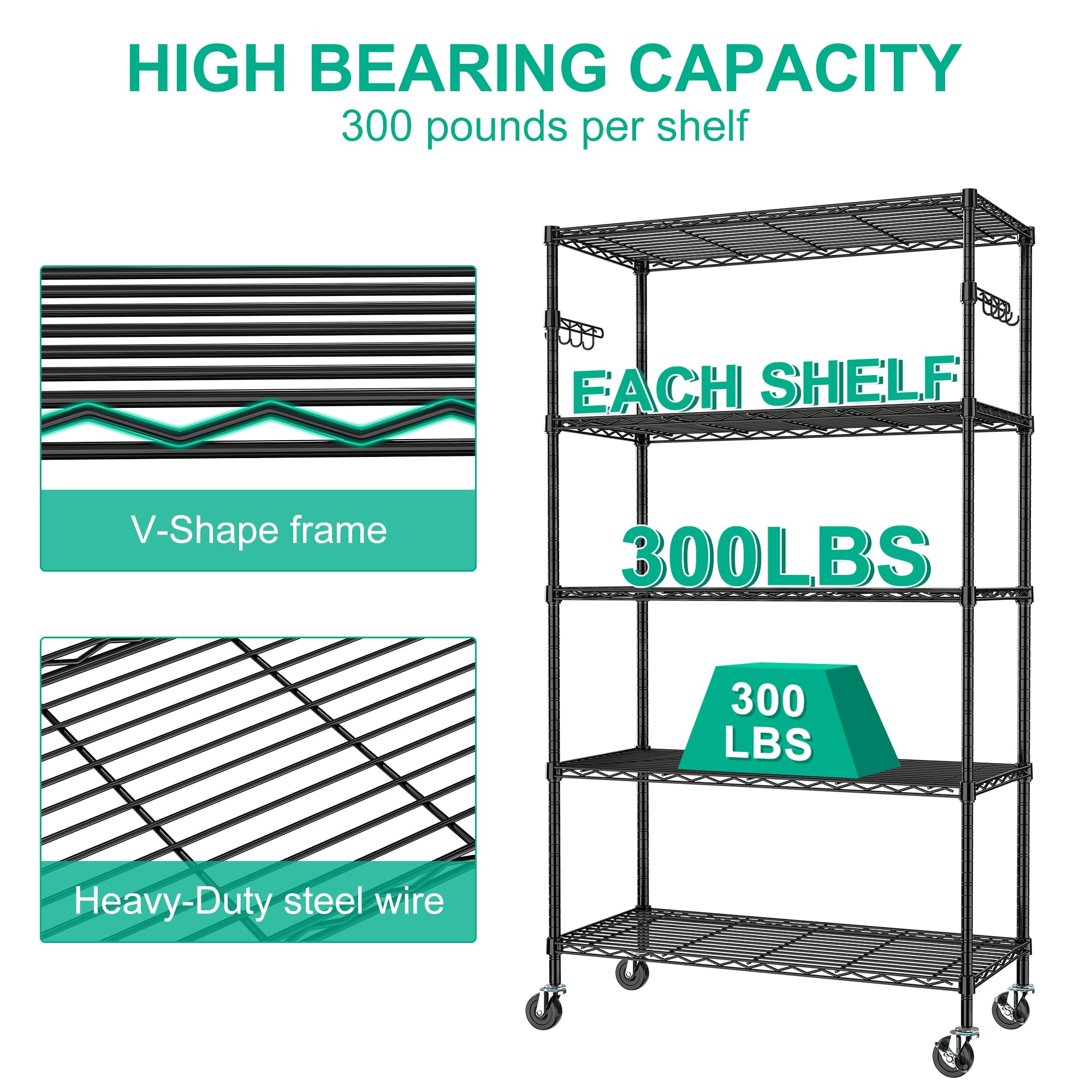 Folews adjustable shelf mid-setup showing customizable spacing benefit