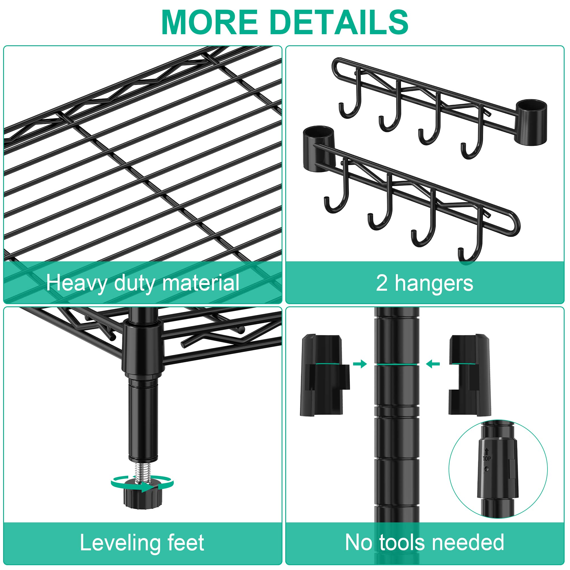 Folews shelving next to common items to show size and scale benefit