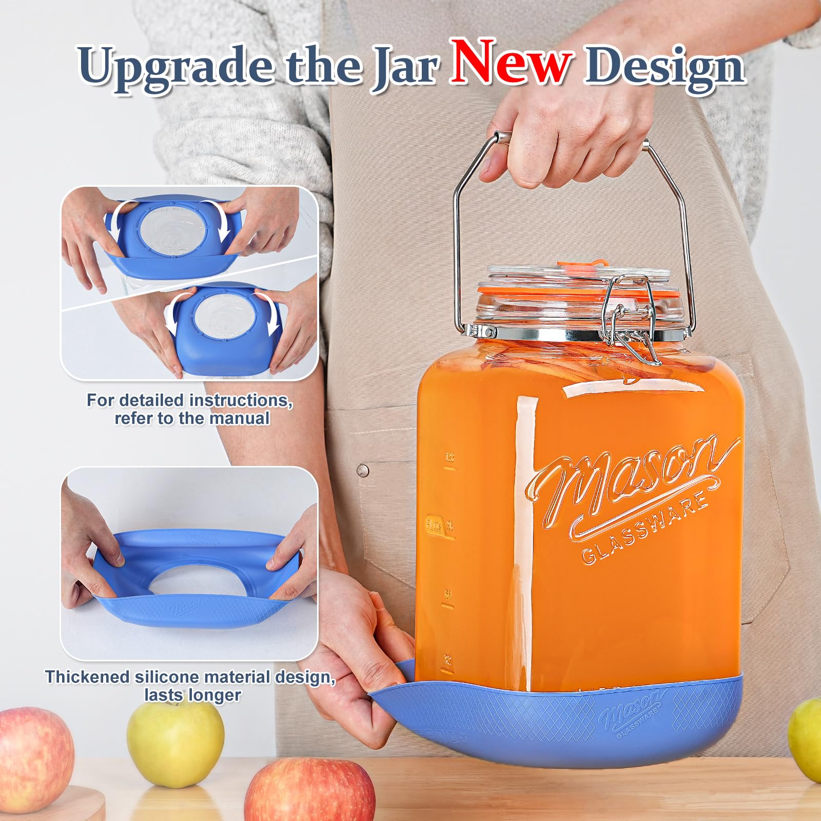 Folinstall jar filled with ferment on counter illustrating ready-to-use benefit