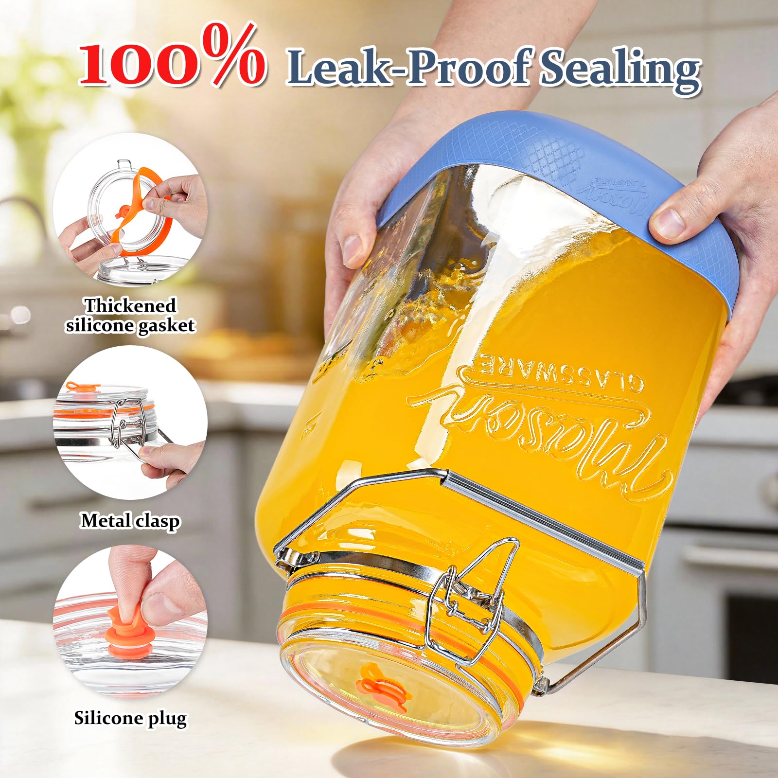 Folinstall stainless handle in use for safe carrying and pouring benefit