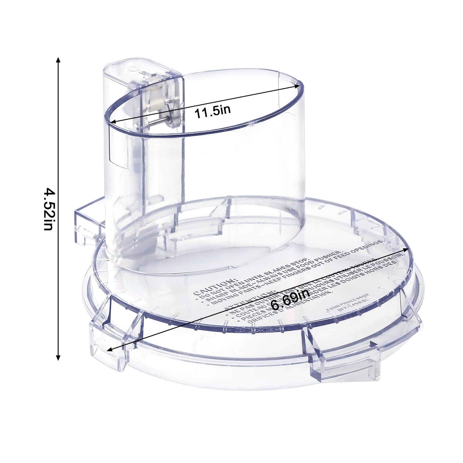 folosem lid in use on a work bowl preventing splashes during mixing