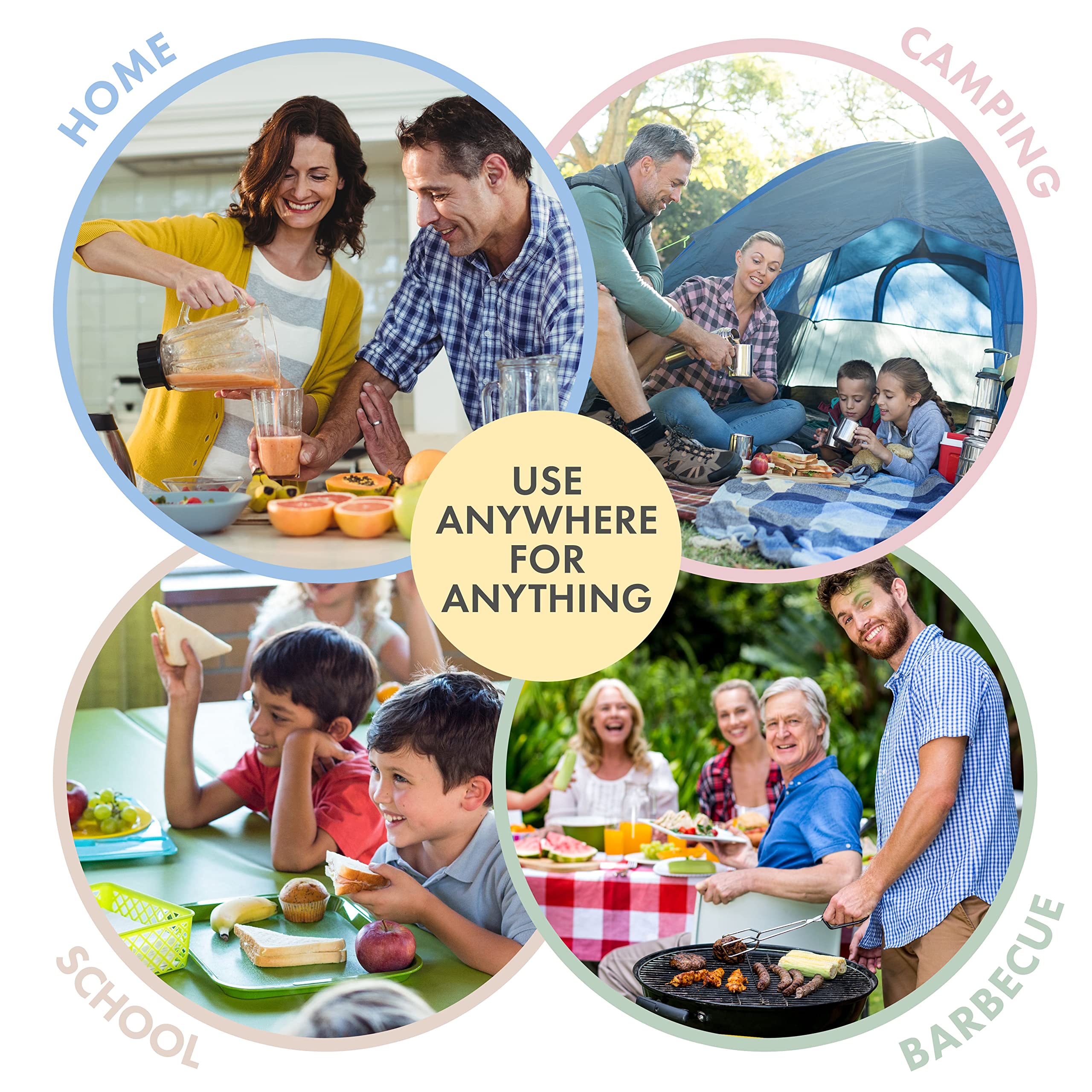 FOODLE picnic outdoor setup showing travel-ready convenience and durability benefit