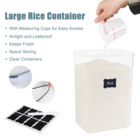 FOOYOO scooping flour with included measuring cup for precise portions