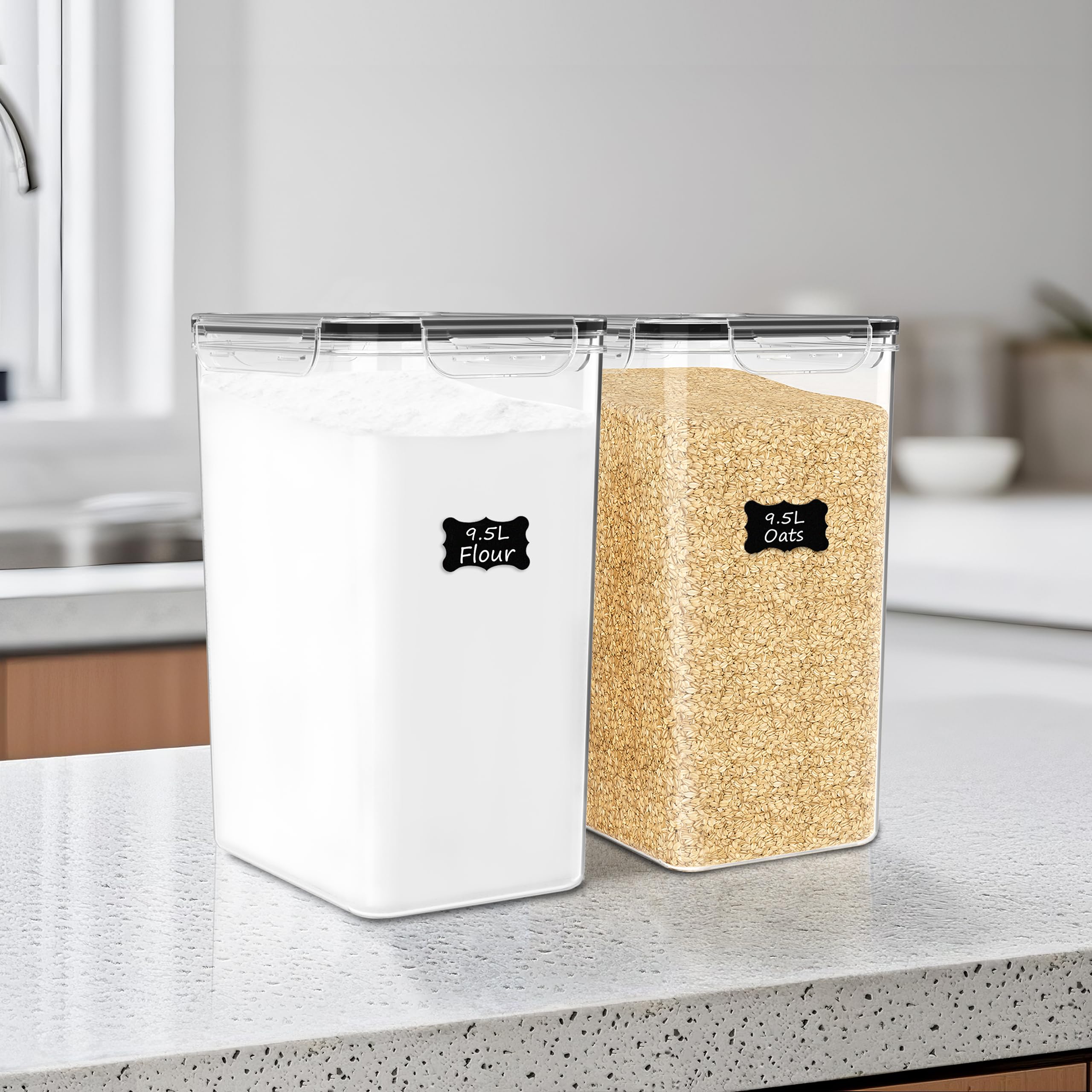 FOOYOO reusable labels and marker included for organized labeling