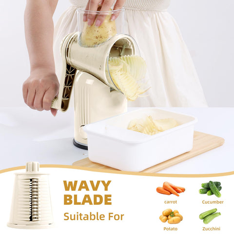 Fooyoubei wavy blade texture slice creating decorative vegetable cuts