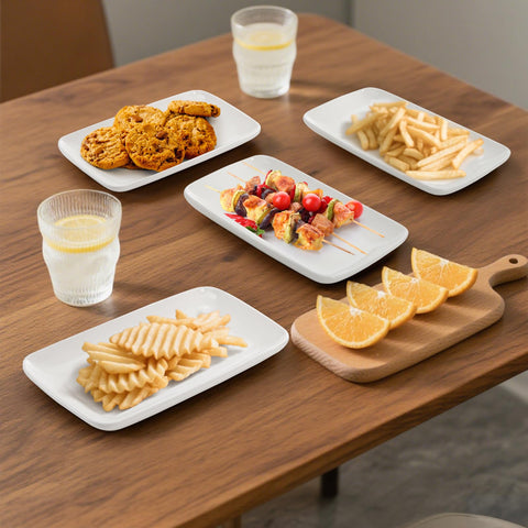 Foraineam plate beside fork showing 8-inch size and practical scale benefit