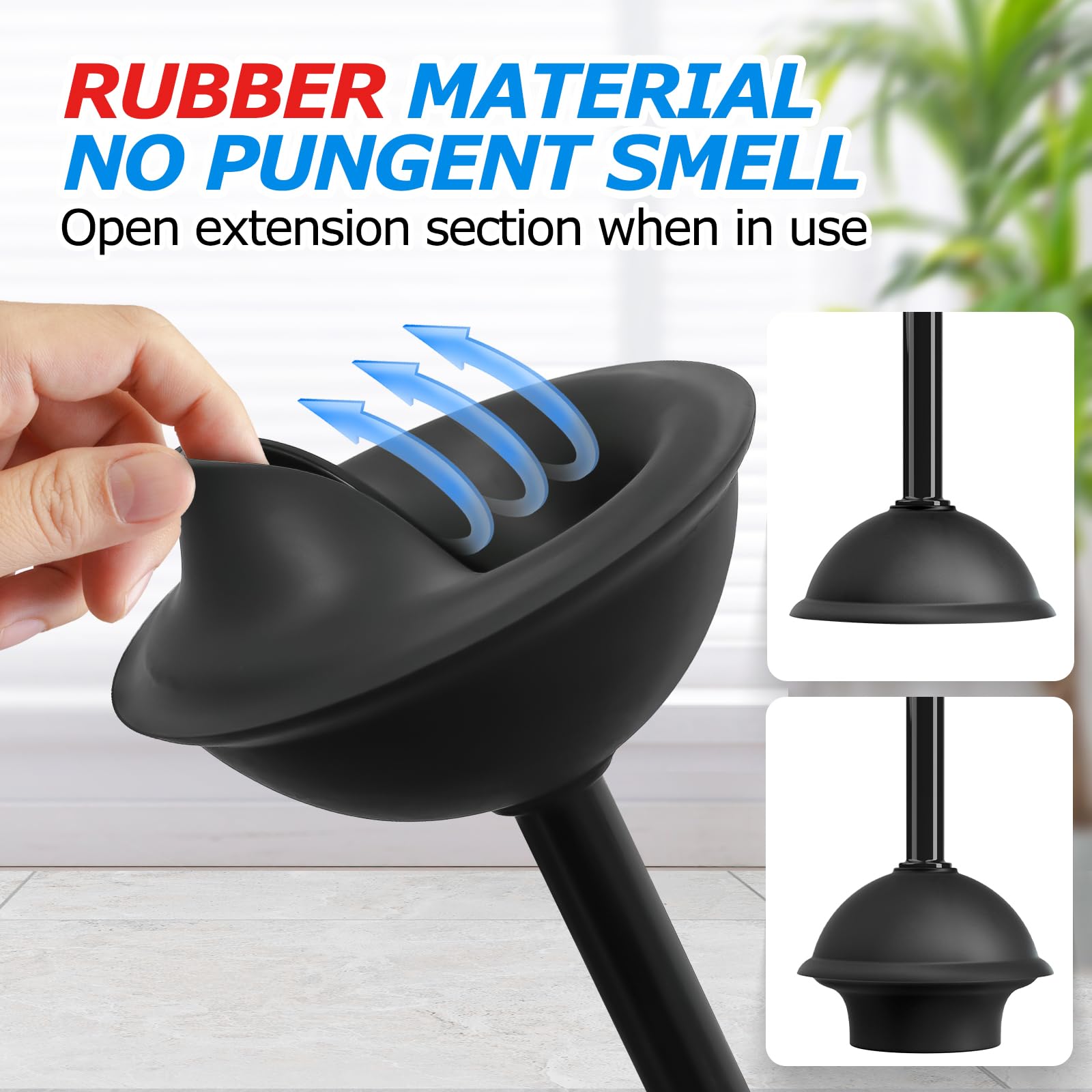 FORASTO extended handle displayed to show ergonomic reach and reduced bending