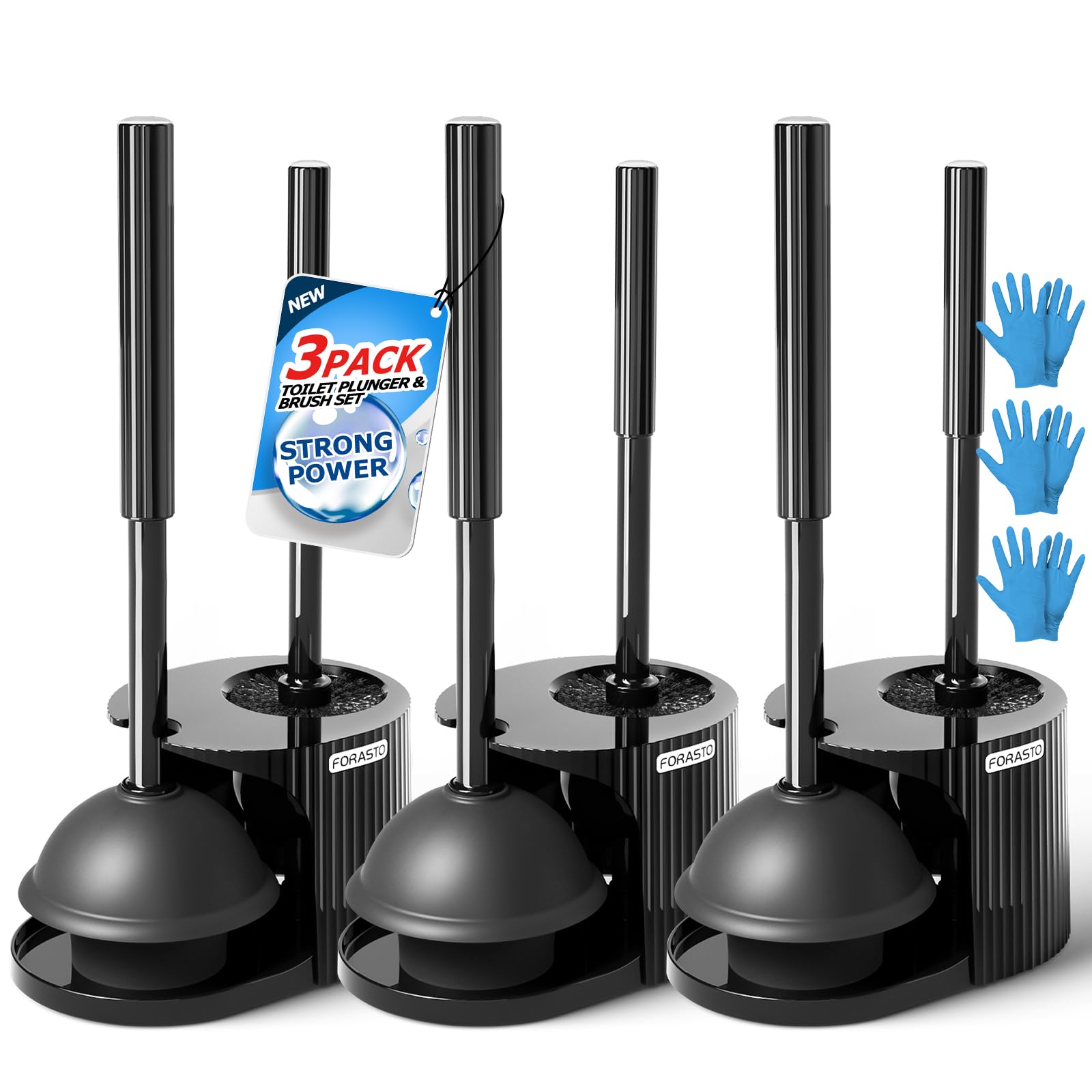 FORASTO front view of 2-in-1 set showing compact holder and tools for neat storage
